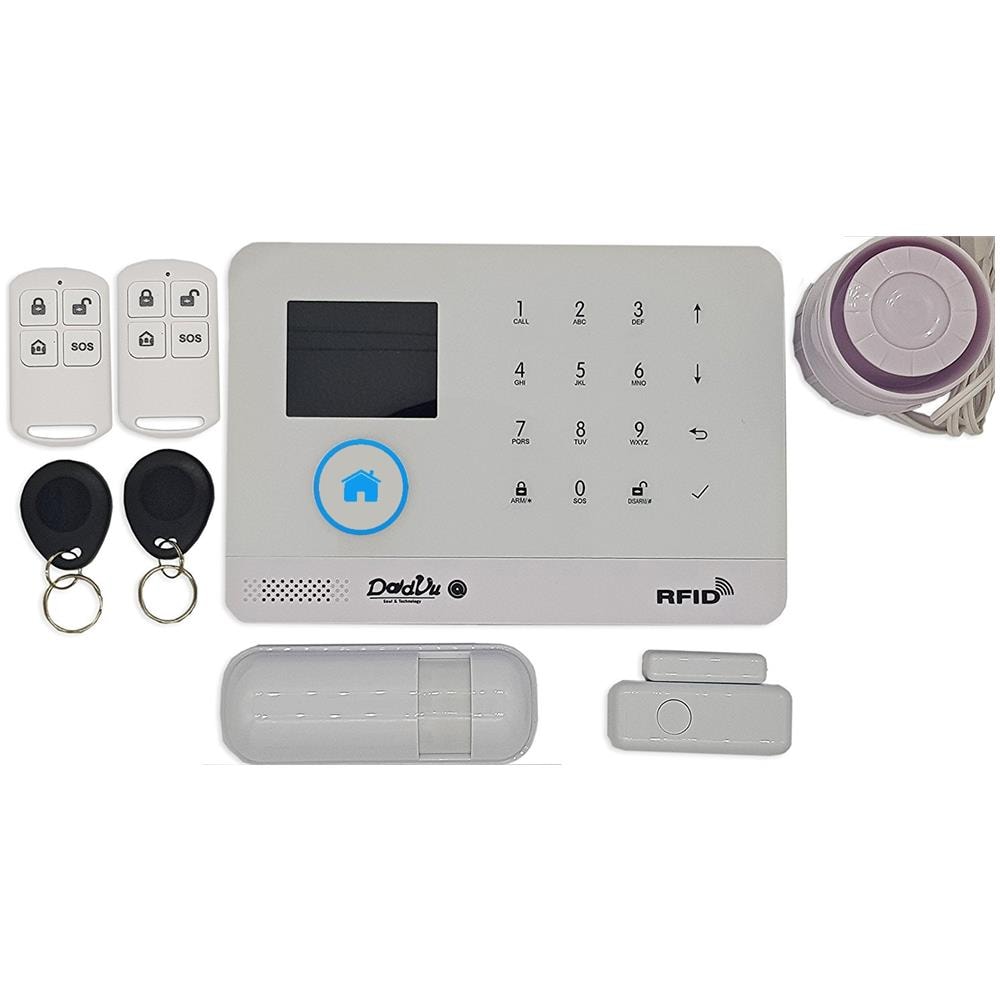 Kit Sistema Allarme Casa, Wireless Senza Fili, Wifi 2.4 Ghz, Combinatore Telefonico Gsm, 100 Zone Di Allarme, Multilingua, App Gratuita, Sicurezza Per La Casa, Ufficio, Negozio - Foto 2