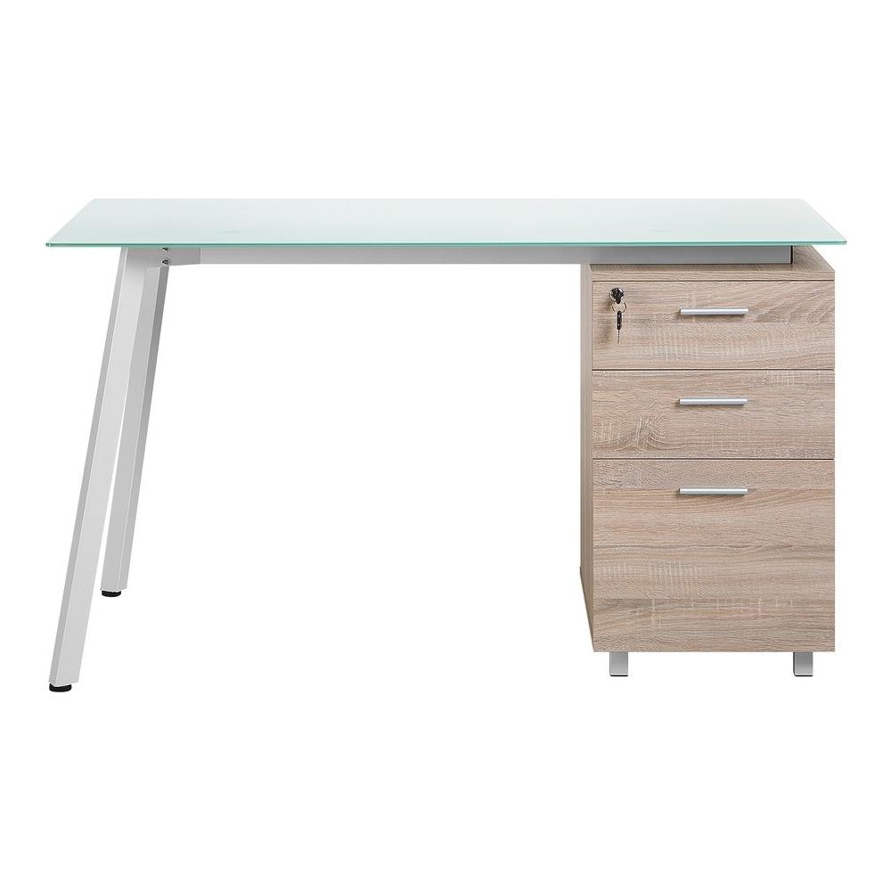 Scrivania Montevideo Bianco 130 Cm 60 Cm Con Contenitore - Foto 2