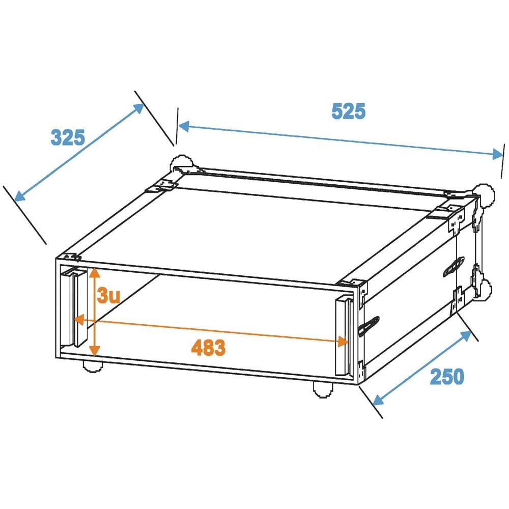 Effect Rack Co Dd, 3u, 24cm Deep, Black - Foto 3