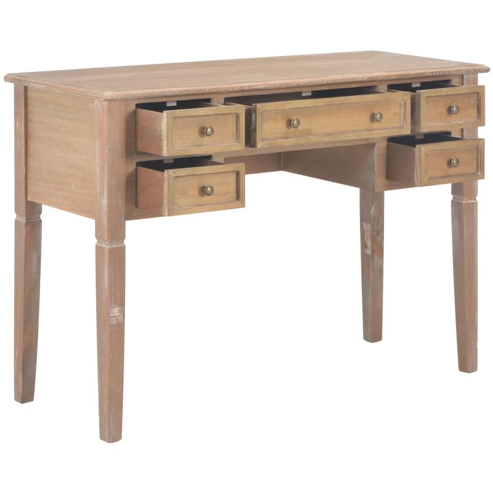 Scrivania Marrone 109,5x45x77,5 Cm In Legno - Foto 2