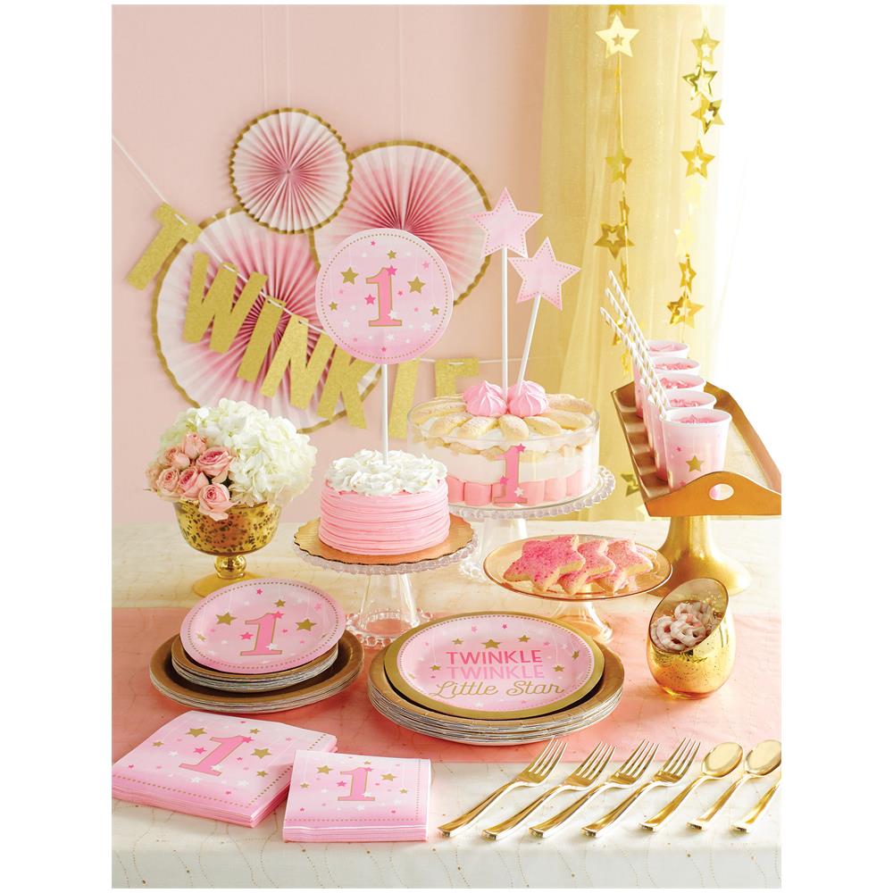 Creative Party - Tovaglia In Plastica Little Star Rosa - Foto 2