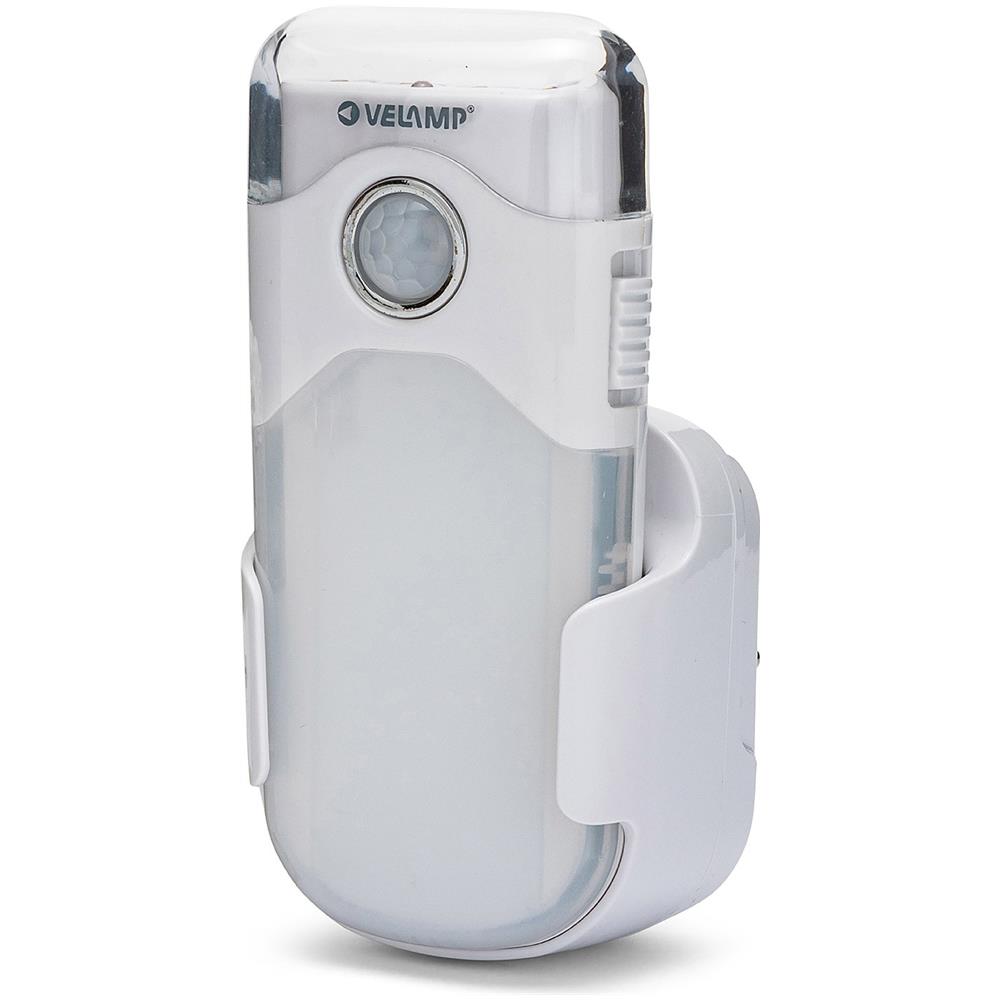 Punto Luce Con Pir + Luce Anti Black Out + Torcia Led Spina Orizzontale Europea - Foto 1