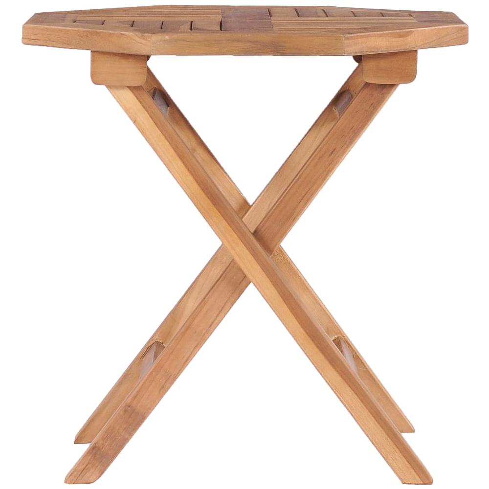Tavolo Da Giardino Pieghevole 45x45x45 Cm In Legno Di Teak - Foto 2