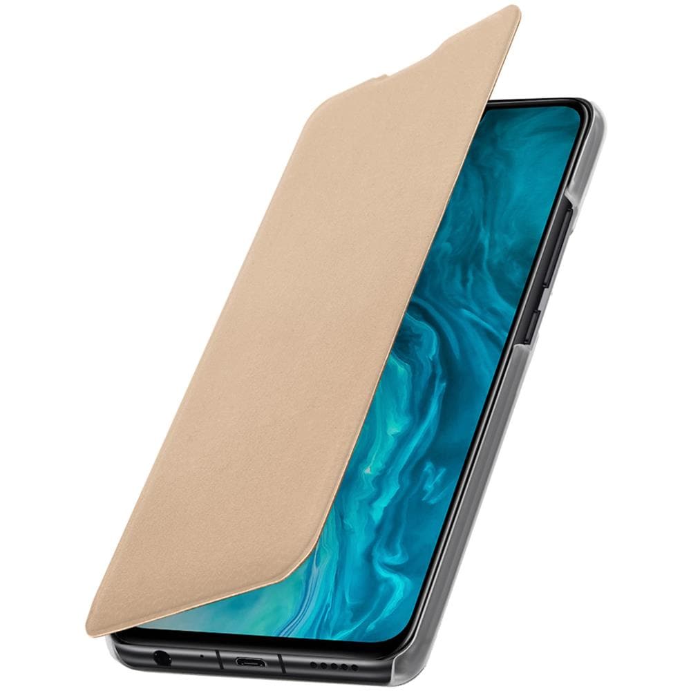 Custodia Honor 9x Lite Portafoglio Flip Cover Sottilissimo - Oro - Foto 5