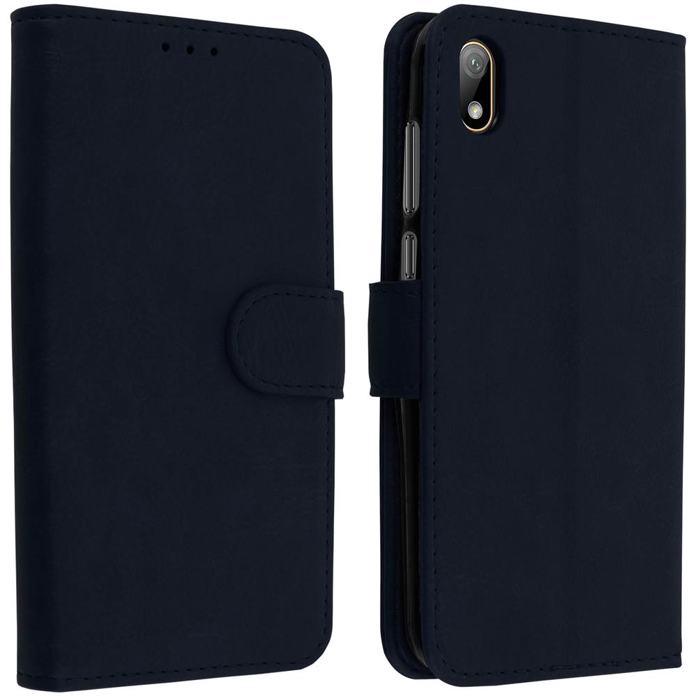 Custodia Huawei Y5 2019 Portacarte Funzione Supporto Cover Silicone - Blu - Foto 1