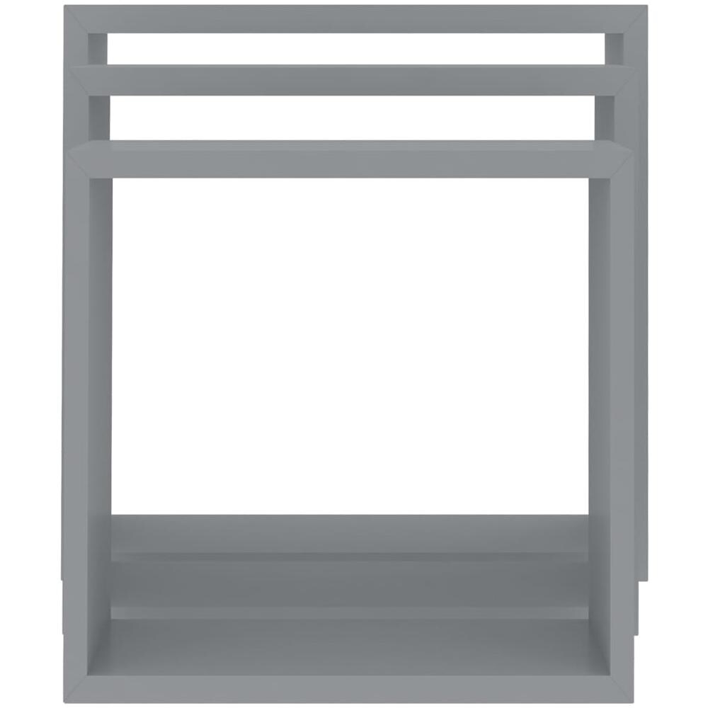 Mensole A Cubo Da Parete 3 Pz Grigie In Mdf - Foto 10