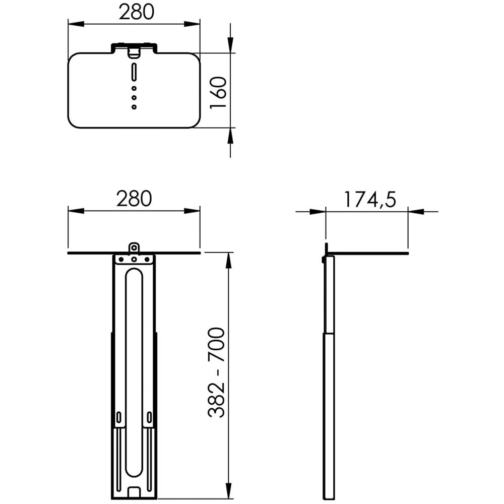 PVA 5070 Supporto per videocamera / altoparlante - Foto 1