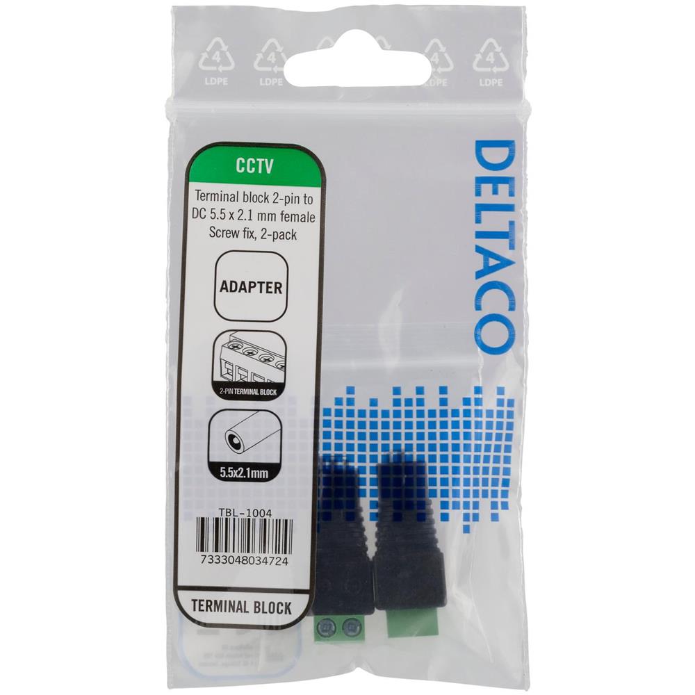 Morsettiera A Vite A 2 Pin Per 5,5 Cc, Confezione Da 2, Fissaggio A Vite, 5,5 Cc Femmina, - Foto 3