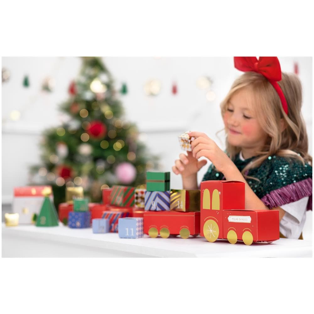 Partydeco - Kit Calendario Dell'avvento Trenino Di Natale - Foto 2