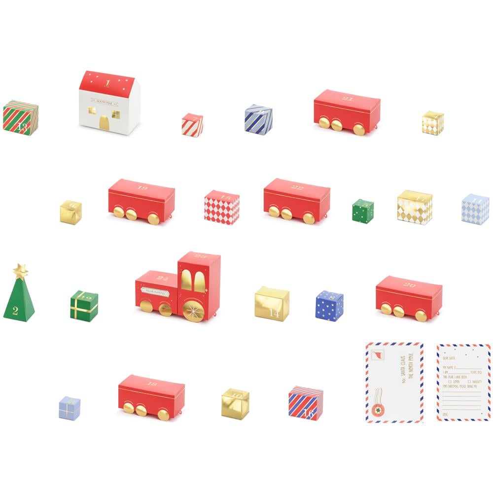 Partydeco - Kit Calendario Dell'avvento Trenino Di Natale - Foto 4