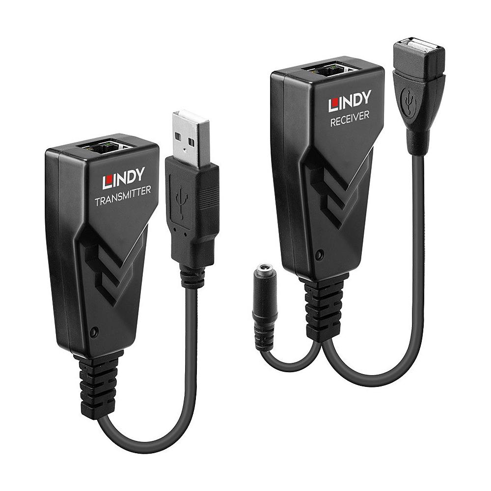 42674 Moltiplicatore Di Rete Ricevitore E Trasmettitore Di Rete Nero (100m Usb 2.0 Cat. 5 Extender - Warranty: 24m) - Foto 1