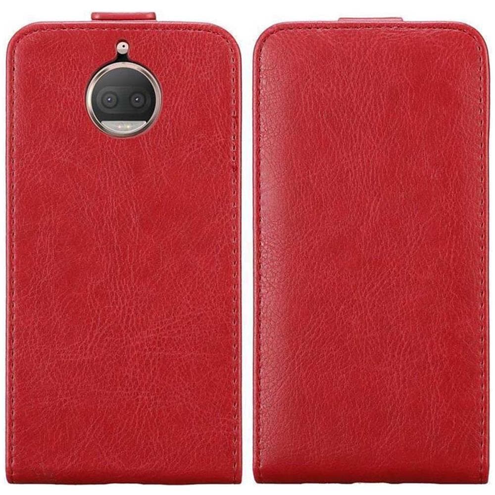Custodia Compatibile Con Motorola Moto G5s Plus In Rosso Mela - Coperchio Protettivo In Design Flip Con Chiusura Magnetica - Foto 8