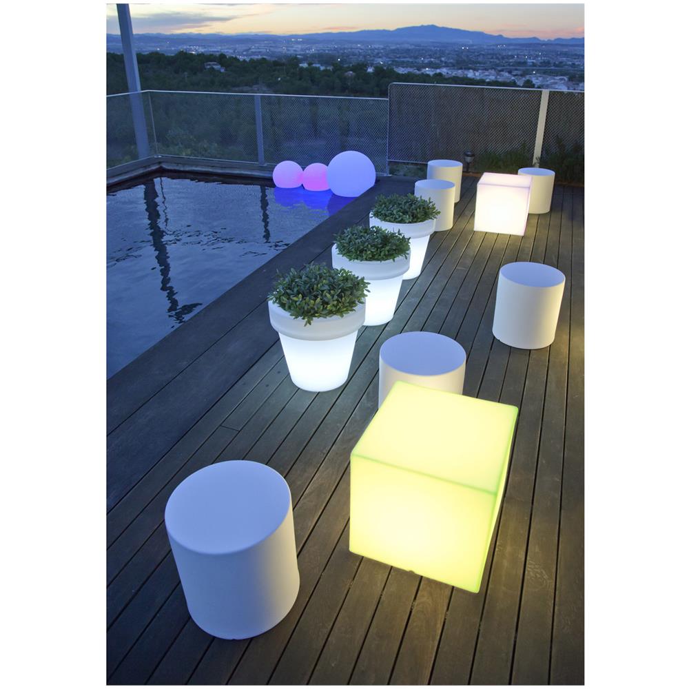 Cubo Cuby 45 Cavo Esterno Luce Fredda Bianco Freddo 6500k 450x430x430 Mm Pe - Foto 6