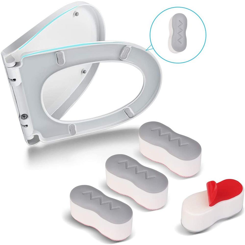 Paracolpi Copriwater Bidet Confezione Da 4 Paracolpi Copriwater Grey - Foto 2