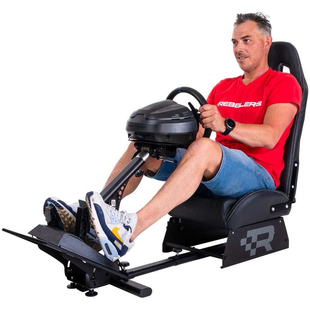 Gt - Supporto Universale Premium Per Simulatore Di Corse Con Sedile (nero) - Foto 2