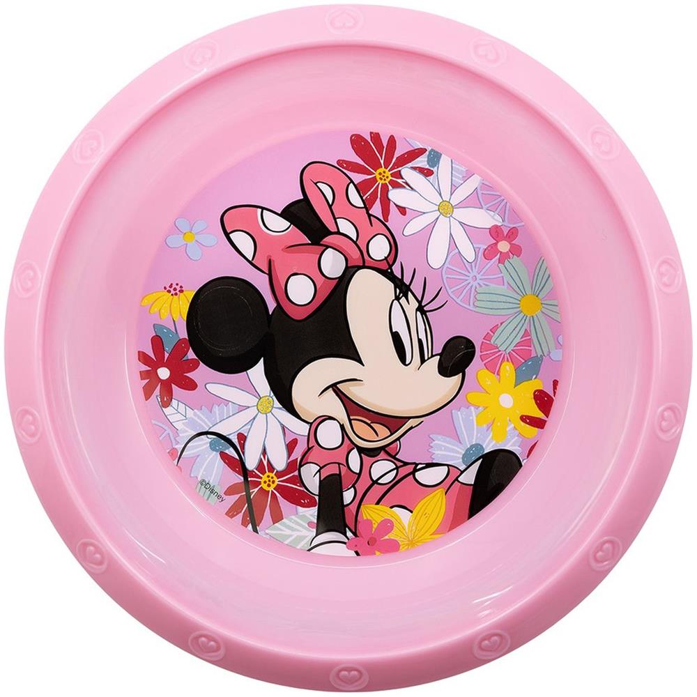 Disney Ciotola Rosa Per Bambini In Plastica Minnie Resistente Agli Urti Accidentali E Riutilizzabile - Foto 3