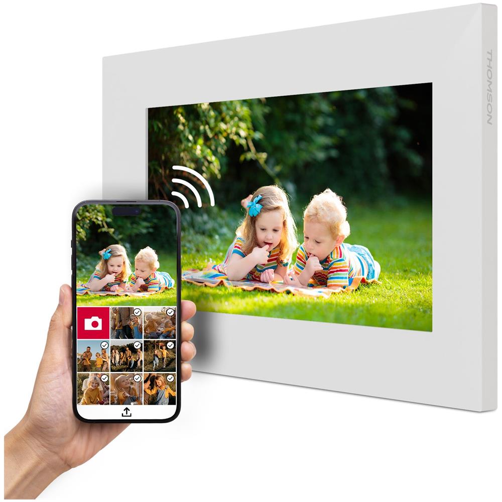 F07W cornice per foto digitali Bianco 17,8 cm (7") Touch screen Wi-Fi - Foto 5