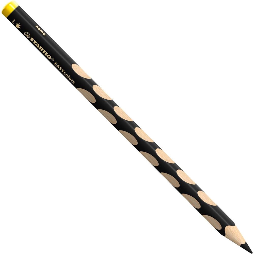 EASYcolors - Matita colorata Ergonomica - per Mancini - Confezione da 6 - Nero - Foto 2