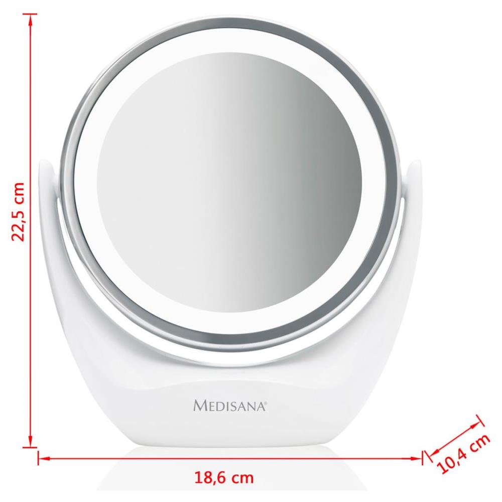 Specchio Da Trucco 2-in-1 Cm 835 12 Cm Bianco 88554 - Foto 5