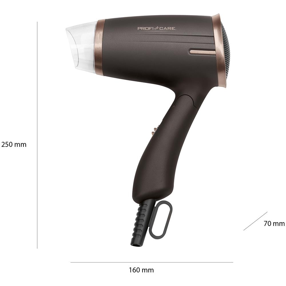 Asciugacapelli Professionale Ioni Con Difusore Concentratore 1400w Proficare Ht 3009 - Foto 7