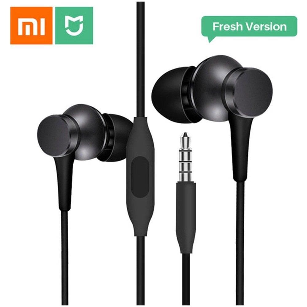 Auricolare In-ear Originale Xiao Mi Nero Da 3,5 Mm Con Auricolare Con Controllo A Pistone E Microfono - Foto 2