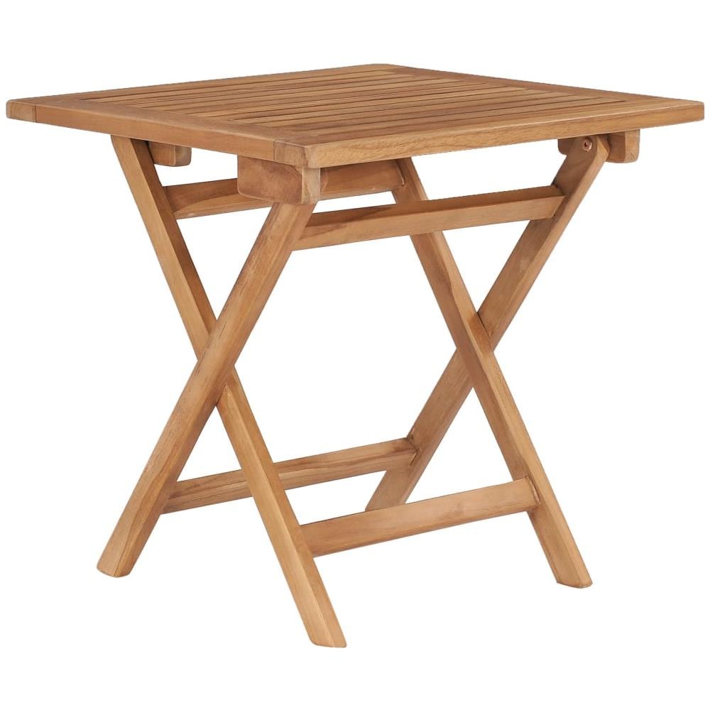 Tavolo Da Giardino Pieghevole 45x45x45 Cm In Legno Di Teak - Foto 1