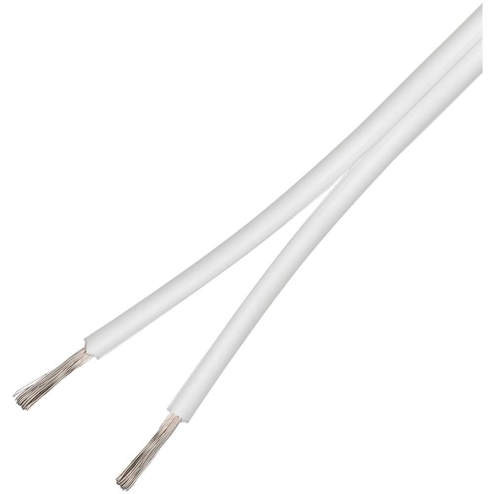 Cavo Per Altoparlanti, 2x1,5 Mm2, Non Connesso, Rame Puro, 100 M, Bianco - Foto 1