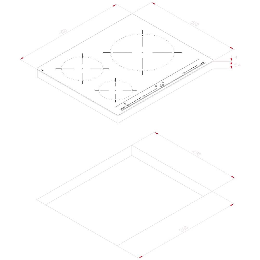Ibc 63010 Mss Piano Cottura 5.9 Watt Touch Digitale Gas Eléctrico Nero - Foto 2