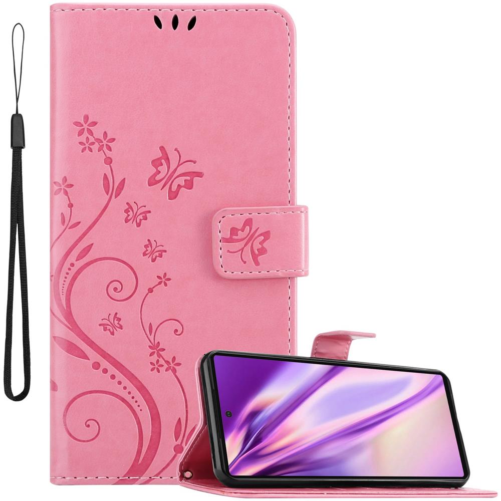 Custodia Compatibile Con Google Pixel 6 In Rosa Fiore - Coperchio Protettivo In Design Floreale Con Chiusura Magnetica, Funzione Stand E Slot Per Carte - Foto 1