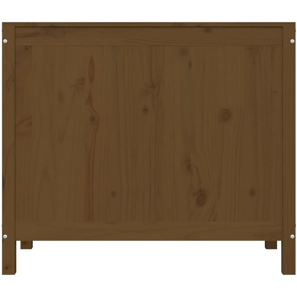 Contenitore Per Bucato Miele 88,5x44x76 Cm Legno Massello Pino - Foto 1