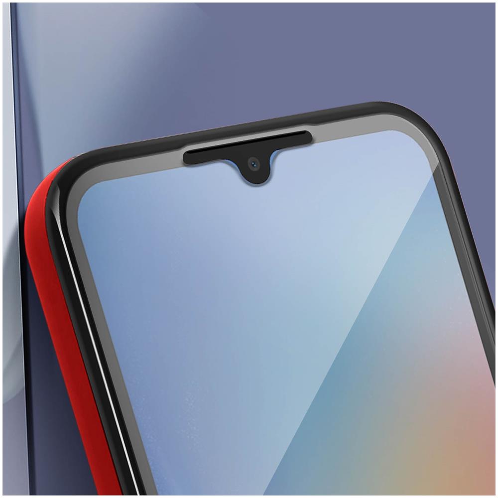 Cover Completa Per Samsung Galaxy A34 5g Retro Rigido E Fronte Flessibile Rossa - Foto 5