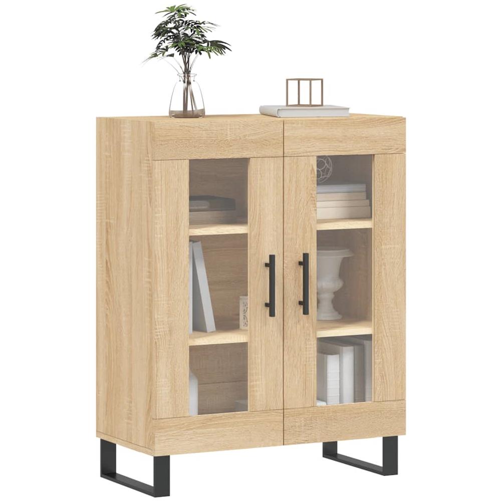 Credenza Rovere Sonoma 69,5x34x90 Cm In Legno Multistrato - Foto 3