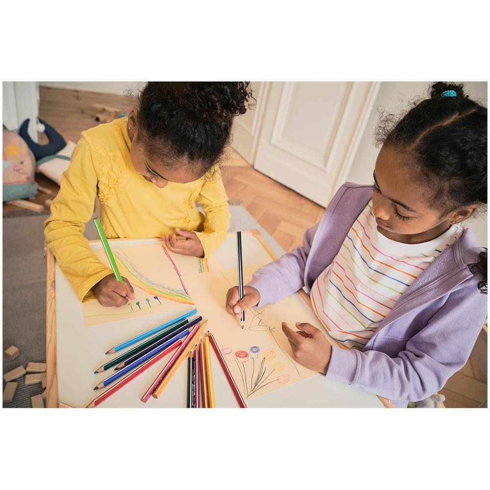 Trio thick - Matita colorata triangolare - Confezione da 12 - Blu Cielo - Foto 1