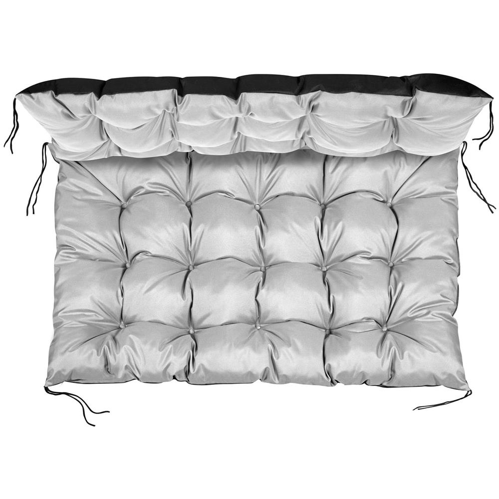 Cuscini da giardino impermeabili 120x80 cm grigio chiaro - Foto 2