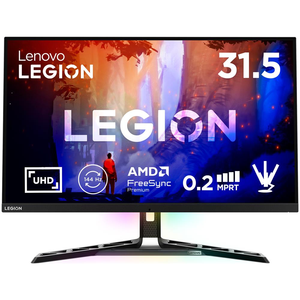 Legion Y32p-30 - Monitor Gaming 31.5" IPS Flat UHD / 4K 3840x2160 0 144Hz 0.2ms - Speakers AMD FreeSync Premium + VESA AdaptiveSync 2xHDMI 2.1 + 1xDP 1.4 + 1xUSB-C - Stand Height + Tilt + Swivel Cavo HDMI + DP + USB-C /C + USB A /B incluso - Foto 1