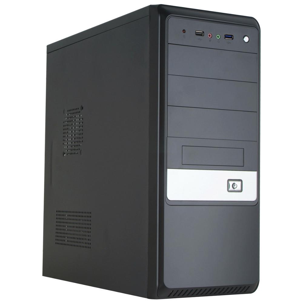 ICA-MTW S2P - Case ATX Midi Tower per PC 430 Watt con Alimentatore Nero, S2 Plus - Foto 1