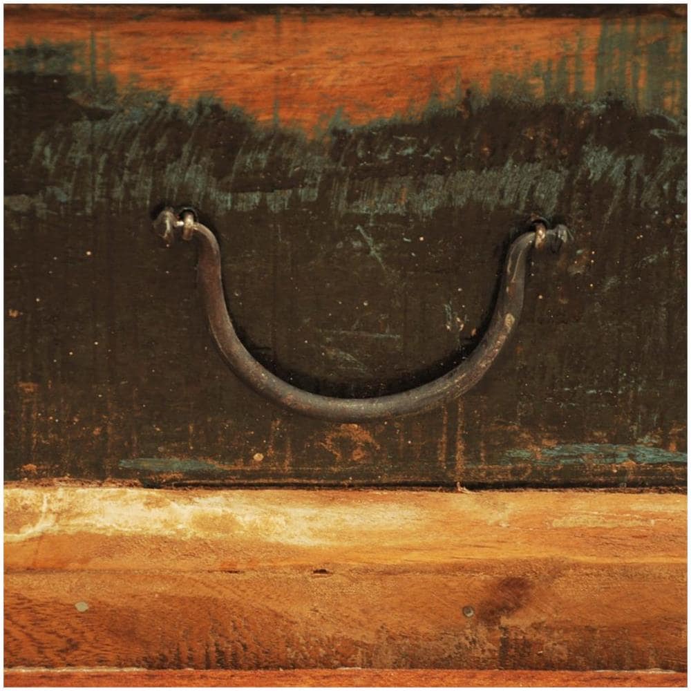 Tavolino Caffè Con Cassetto In Legno Anticato Stile Antico Vintage - Foto 20