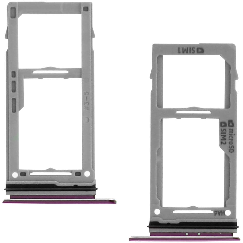 Slot Scheda Nano Sim + Micro-sd Galaxy S9 Adattatore Ricambio - Viola - Foto 1