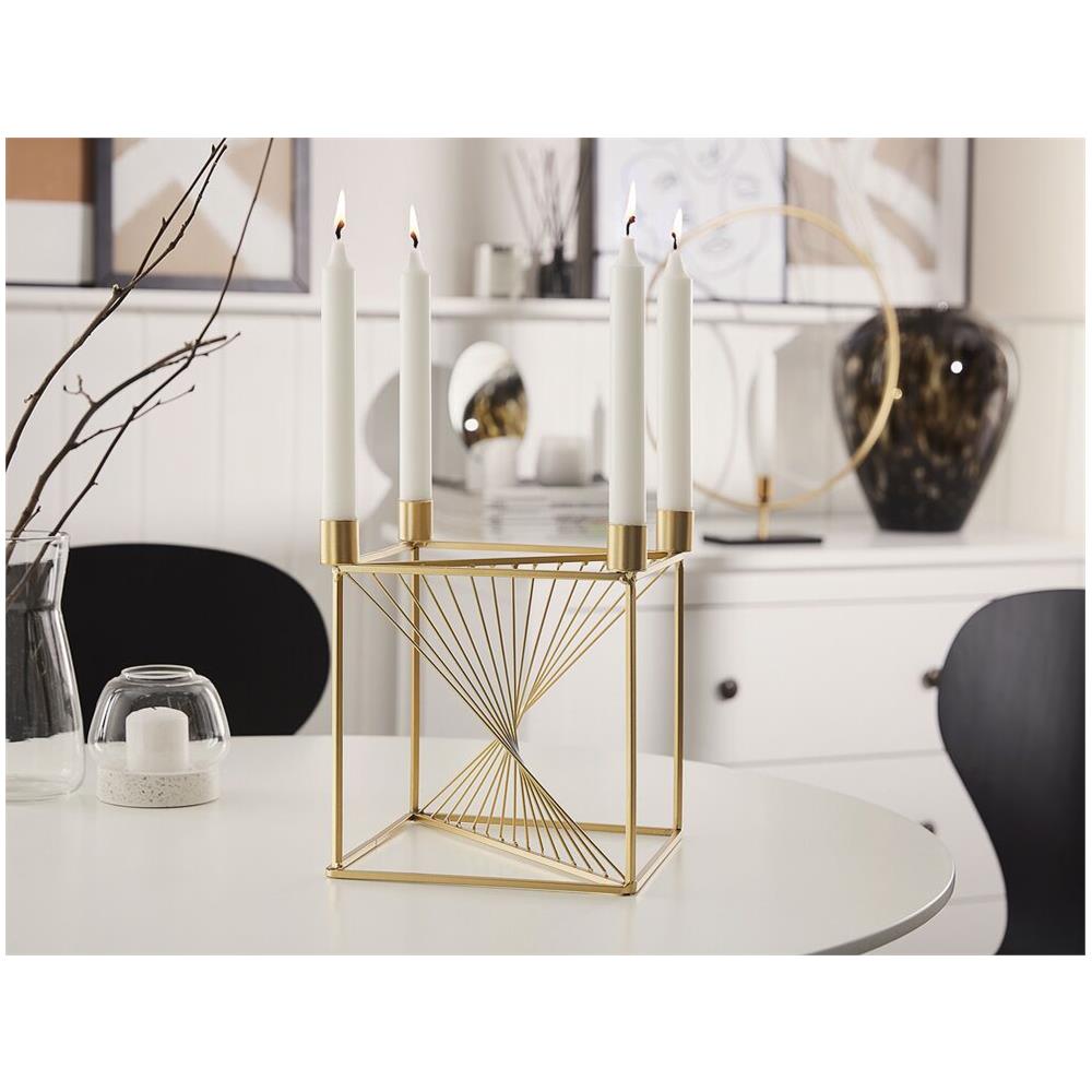 Portacandele In Metallo Dorato Mindoro - Foto 2