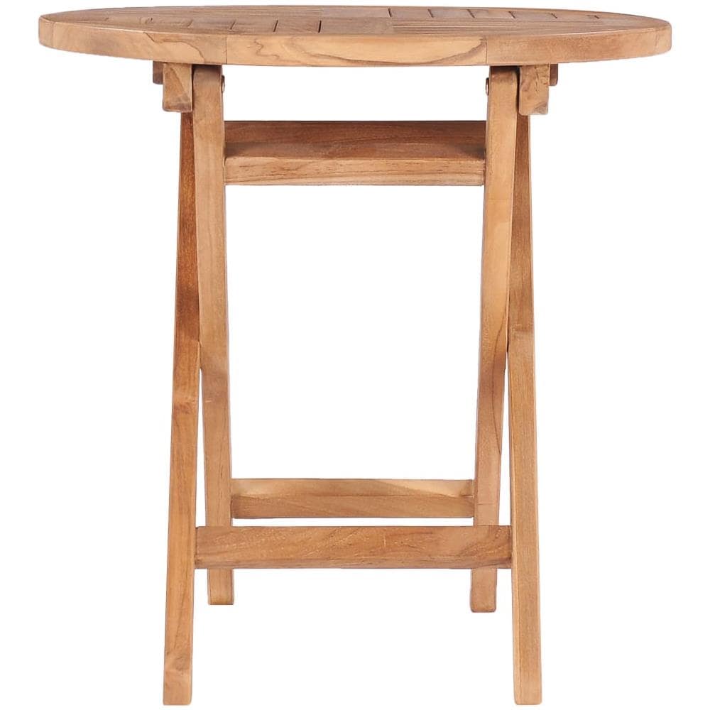 Tavolo Da Giardino Pieghevole 45 Cm In Legno Massello Di Teak - Foto 2