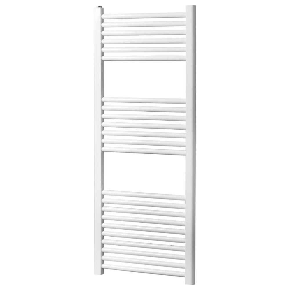 Termoarredo Bagno Scaldasalviette Acciaio Radiatore Calorifero Termosifone Bianco *** Misure : H1200xl550xi500 23 Tubi - Foto 2