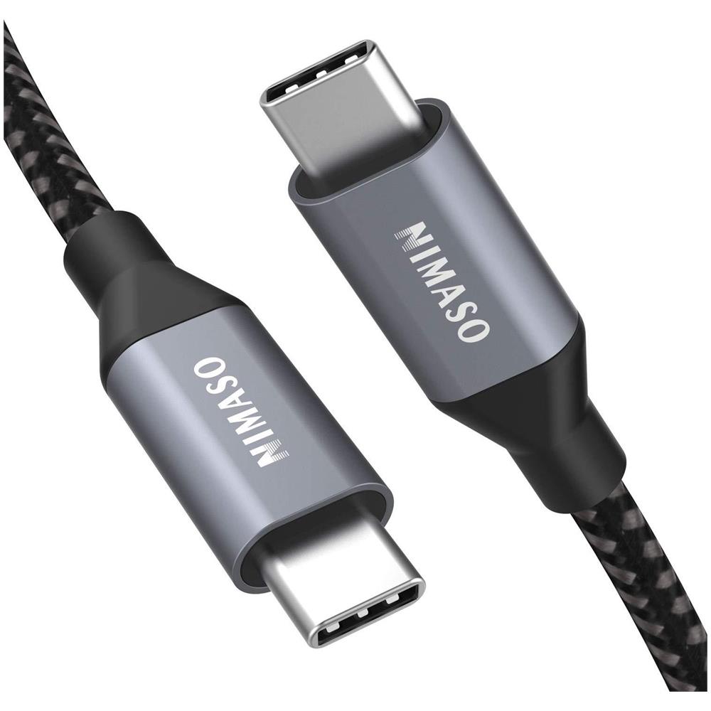 Usb A Usb C C Cavo 1m Nimaso Usb Type C 100w 20v 5a Pd Di Ricarica Rapida Data Cable Con E-mark Chip Per Macbook Macbook Pro Ipad Pro 2018 Macbook Air Chromebook Pixel Galaxy S8 S8 - Foto 1