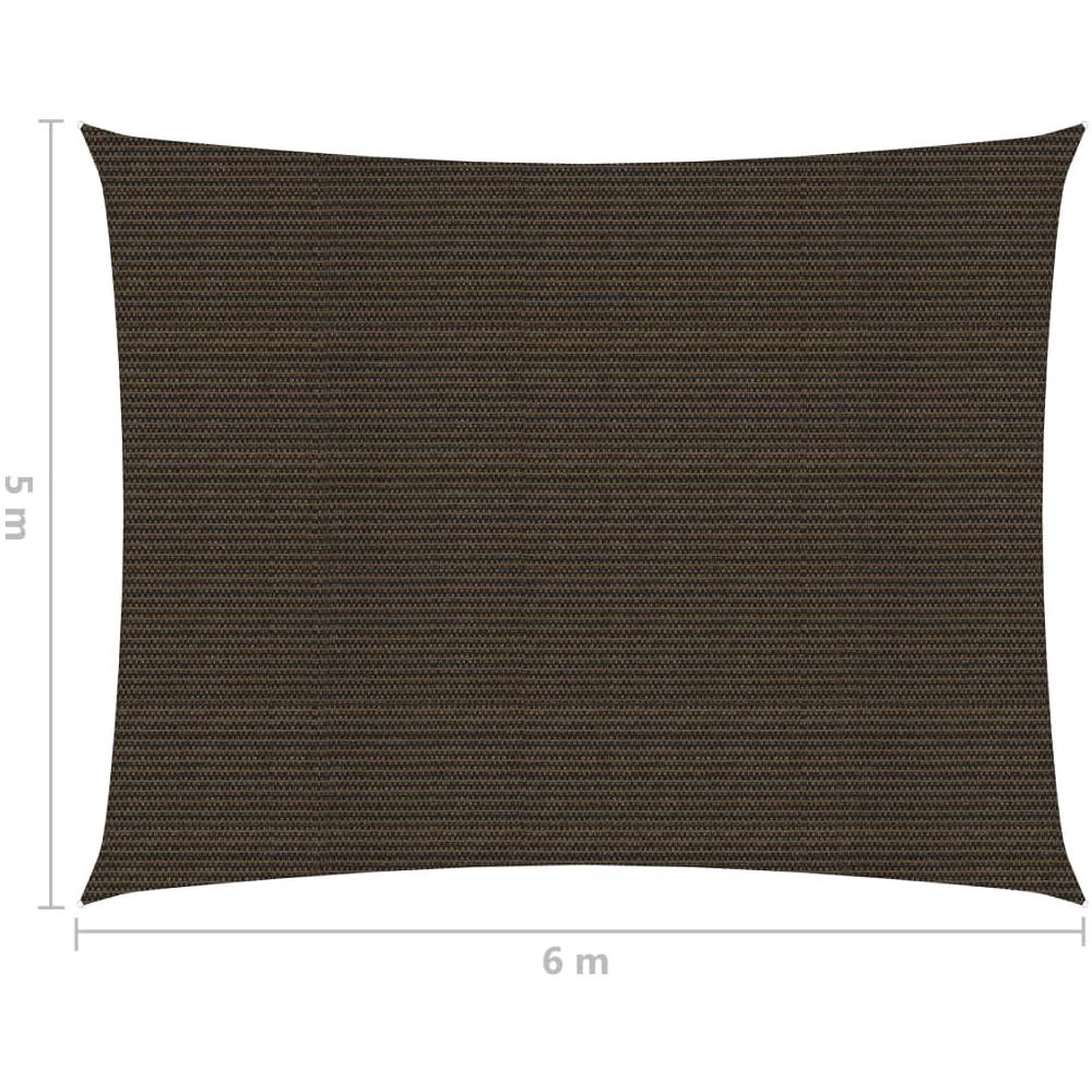 Vela Parasole 160 G / m Marrone 5x6 M In Hdpe - Foto 6