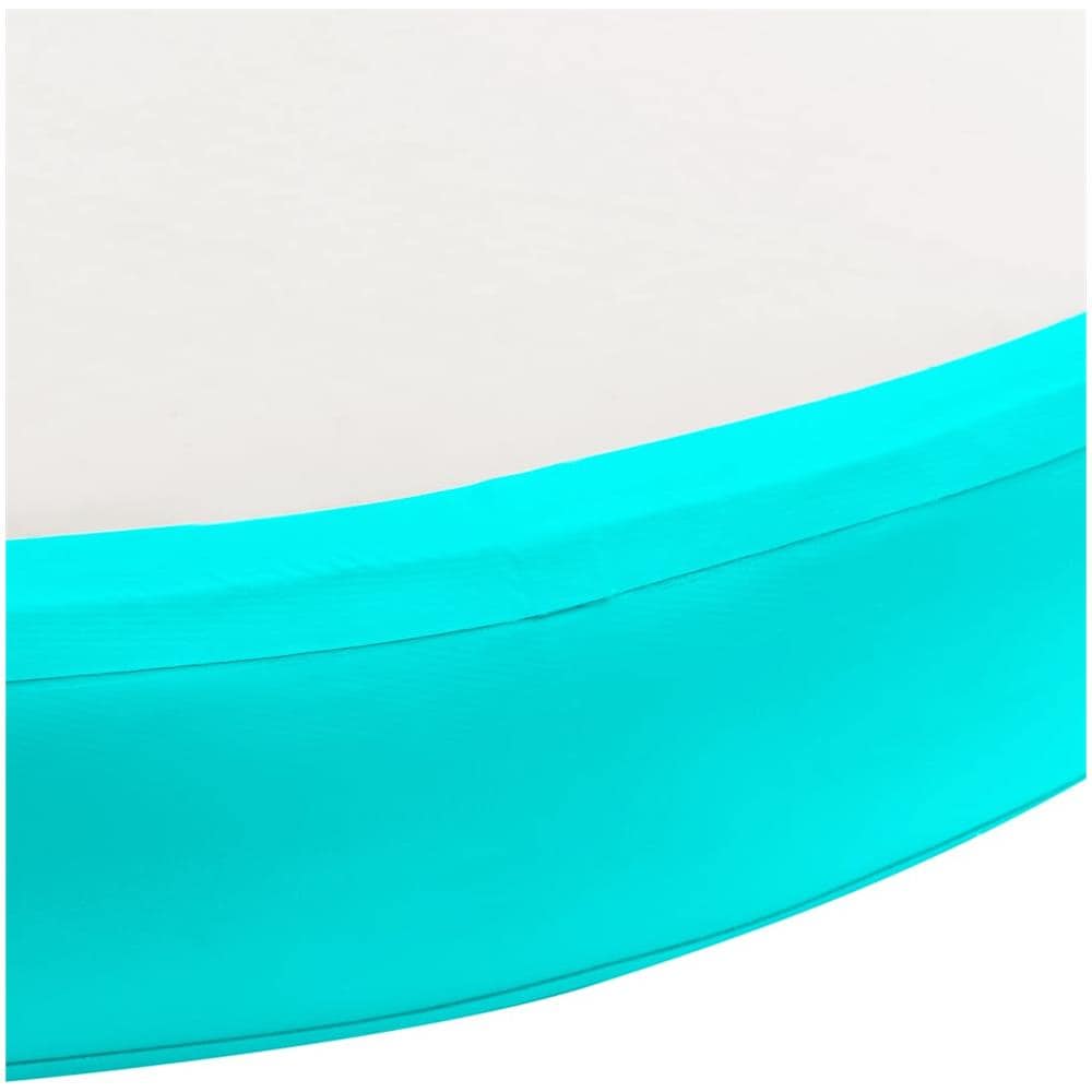Tappetino Ginnastica Gonfiabile e Pompa 100x100x10cm PVC Verde - Foto 3