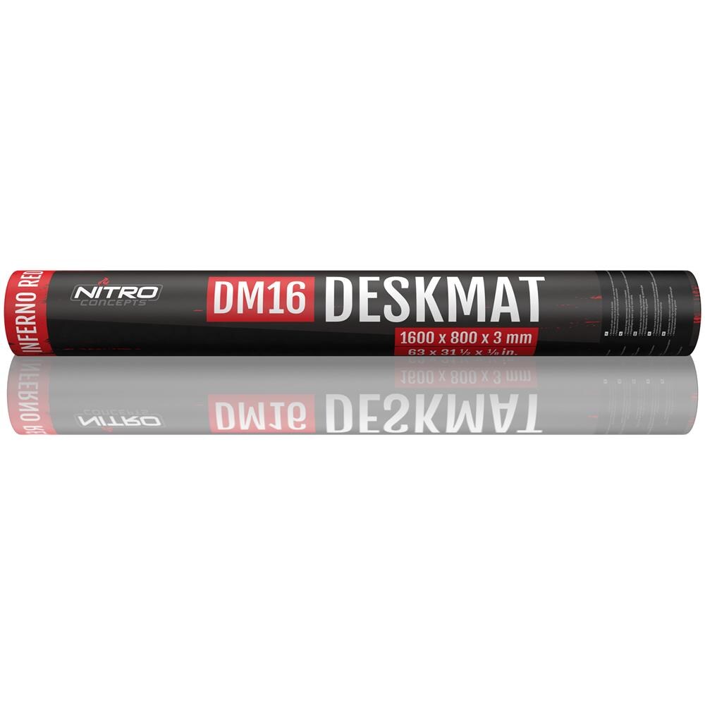 Dm16 Deskmat Tappetino Per Mouse 1600 X 800 Nero /Rosso - Foto 2