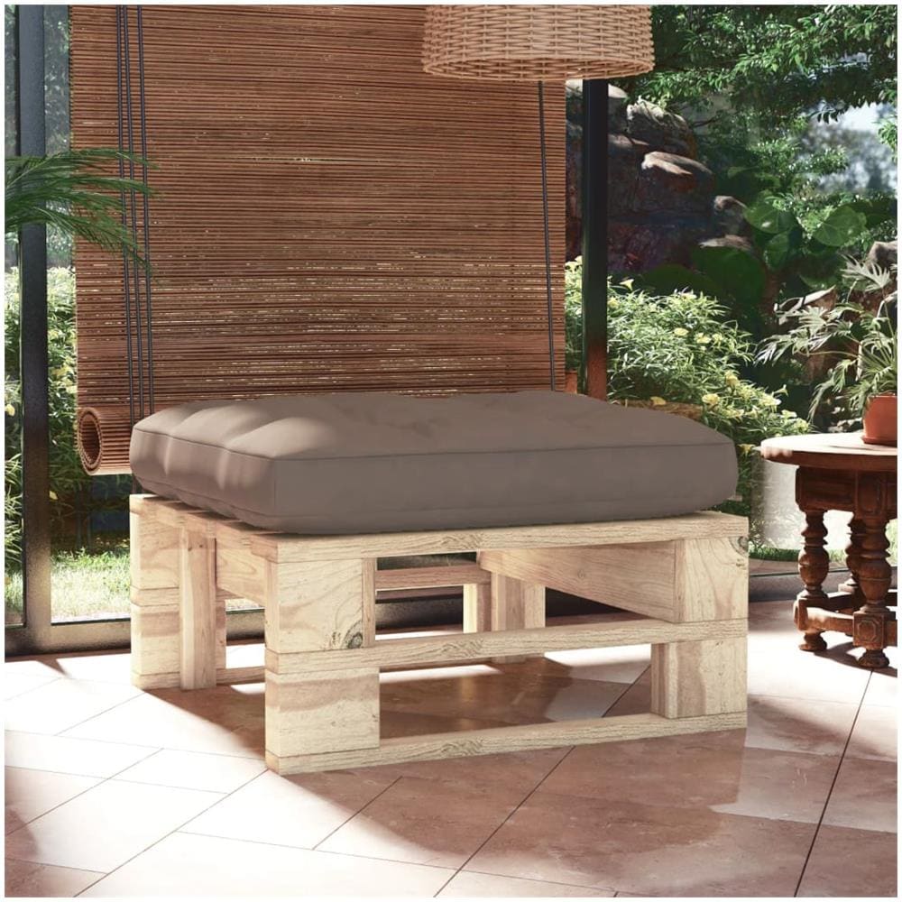 Ottomana Da Giardino Su Pallet In Legno Di Pino Impregnato - Foto 1