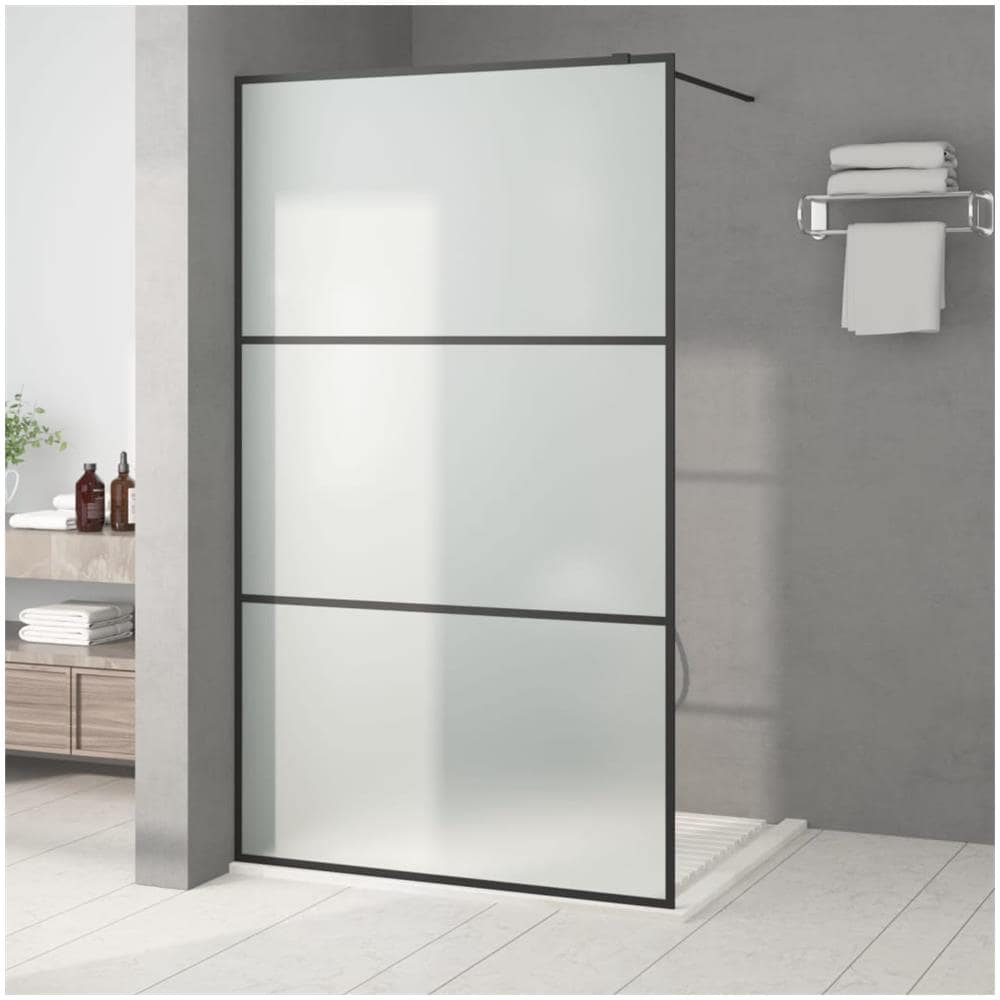 Parete Doccia Walk In 115x195 Cm Vetro Smerigliato Esg - Foto 1