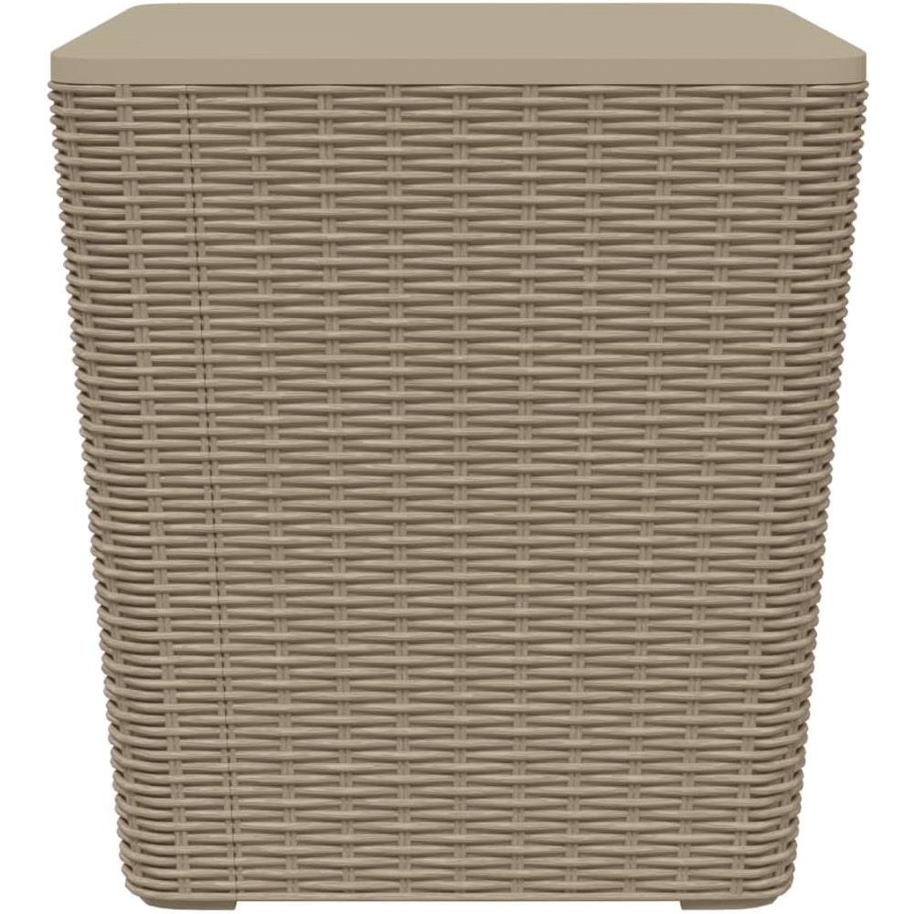 Tavolo Da Giardino Con Coperchio Polipropilene Marrone Chiaro - Foto 2