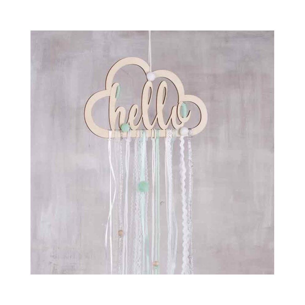 Kit Per Pendente 'ciao' In Legno Con Nastri - Foto 1