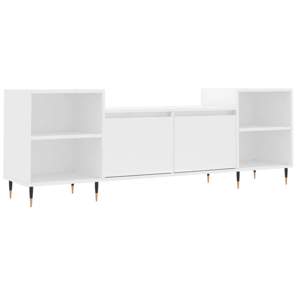 Mobile Porta Tv Bianco 160x35x55 Cm In Legno Multistrato - Foto 2